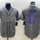 Activewear  Uniform #17 Josh Allen Jerseys Gray Baseball CoolBase Shirt