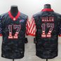 Activewear  Uniform #17 Josh Allen Jerseys Split Blue