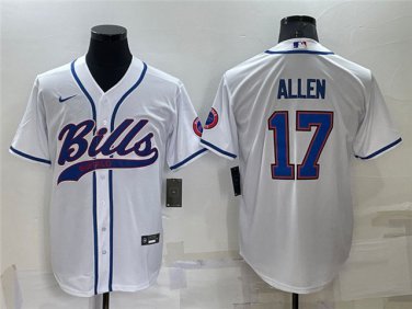 Activewear  Uniform #17 Josh Allen Jerseys White Baseball CoolBase Shirt