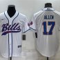 Activewear  Uniform #17 Josh Allen Jerseys White Baseball CoolBase Shirt