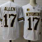 Activewear  Uniform #17 Josh Allen Jerseys White MY Cowboys College Shirt