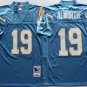 Activewear  Uniform #19 Lance Alworth Jerseys Vintage Blue Throwback Shirt