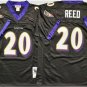 Activewear  Uniform #20 Ed Reed Jerseys Vintage 2004 Throwback Black Shirt