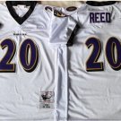 Activewear  Uniform #20 Ed Reed Jerseys Vintage 2004 Throwback White Shirt