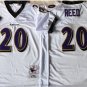 Activewear  Uniform #20 Ed Reed Jerseys Vintage 2004 Throwback White Shirt