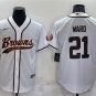 Activewear  Uniform #21 Denzel Ward Jerseys White Baseball CoolBase Shirt
