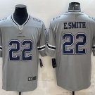 Activewear  Uniform #22 Emmitt Smith Jerseys Gray Inverted Limited Shirt