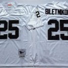 Activewear  Uniform #25 Fred Biletnikoff Jerseys Vintage White Throwback Shirt