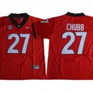 Activewear  Uniform #27 Nick Chubb Jerseys Red GA Bulldogs College Shirt