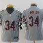 Activewear  Uniform #34 Walter Payton Jerseys Silver Inverted Legend Shirt