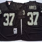 Activewear  Uniform #37 Lester Hayes Jerseys M&N Vintage Black Throwback Shirt