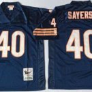Activewear  Uniform #40 Gale Sayers Jerseys Vintage Navy Throwback Shirt