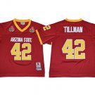 Activewear  Uniform #42 Pat Tillman Jerseys Red AZ Sun Devils College Shirt