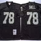 Activewear  Uniform #78 Art Shell Jerseys M&N Vintage Black Throwback Shirt