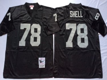 Activewear  Uniform #78 Art Shell Jerseys M&N Vintage Black Throwback Shirt