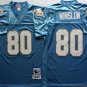 Activewear  Uniform #80 Kellen Winslow Jerseys Vintage Blue Throwback Shirt