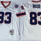 Activewear  Uniform #83 Andre Reed Jerseys M&N Vintage White Throwback Shirt
