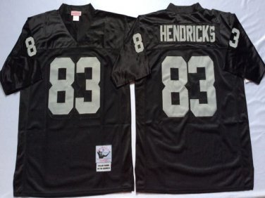 Activewear  Uniform #83 Ted Hendricks Jerseys Vintage Black Throwback Shirt