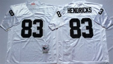 Activewear  Uniform #83 Ted Hendricks Jerseys Vintage White Throwback Shirt