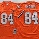 Activewear  Uniform #84 Shannon Sharpe Jerseys Vintage Orange Throwback Shirt