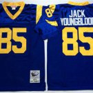 Activewear  Uniform #85 Jack Youngblood Jerseys Vintage Royal Throwback Shirt