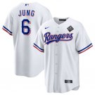 Activewear Baseball Uniform 6 Josh Jung Jerseys White 2023 World Series Game Shirt