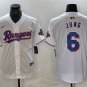Activewear Baseball Uniform 6 Josh Jung Jerseys White 2024 Gold Collection Shirt
