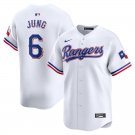 Activewear Baseball Uniform 6 Josh Jung Jerseys White Home Limited Player Game Shirt