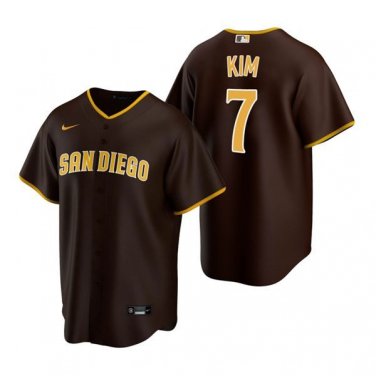 Activewear Baseball Uniform 7 Ha-Seong Kim Jerseys Brown Away Player Game Shirt