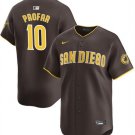 Activewear Baseball Uniform 10 Jurickson Profar Jerseys Brown Away Limited Shirt