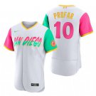 Activewear Baseball Uniform 10 Jurickson Profar Jerseys White City Connect Elite Shirt