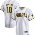 Activewear Baseball Uniform 10 Jurickson Profar Jerseys White Home Limited Shirt