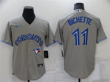 Activewear Baseball Uniform 11 Bo Bichette Jerseys Gray Away Player Game Shirt