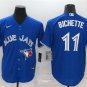 Activewear Baseball Uniform 11 Bo Bichette Jerseys Royal Alternate Player Game Shirt