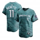 Activewear Baseball Uniform 11 Bo Bichette Jerseys Teal 2023 All-Star Game Shirt