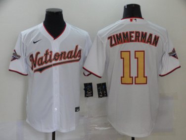 Activewear Baseball Uniform 11 Ryan Zimmerman Jerseys White 2020 Gold Program Shirt