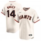 Activewear Baseball Uniform 14 Patrick Bailey Jerseys Cream Home Limited Player Shirt