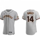 Activewear Baseball Uniform 14 Patrick Bailey Jerseys Gray Road Player Elite Shirt