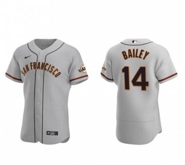 Activewear Baseball Uniform 14 Patrick Bailey Jerseys Gray Road Player Elite Shirt