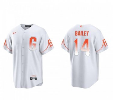 Activewear Baseball Uniform 14 Patrick Bailey Jerseys White City Connect Player Shirt