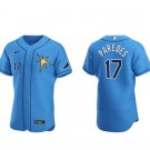 Activewear Baseball Uniform 17 Isaac Paredes Jerseys Light Blue Alternate Elite Shirt