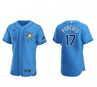 Activewear Baseball Uniform 17 Isaac Paredes Jerseys Light Blue Alternate Elite Shirt