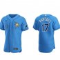 Activewear Baseball Uniform 17 Isaac Paredes Jerseys Light Blue Alternate Elite Shirt