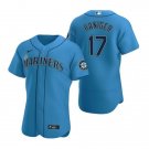 Activewear Baseball Uniform 17 Mitch Haniger Jerseys Royal Alternate Elite Shirt