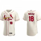 Activewear Baseball Uniform 18 Jordan Walker Jerseys Cream Alternate Elite Shirt