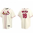 Activewear Baseball Uniform 18 Jordan Walker Jerseys Cream Alternate Player Game Shirt