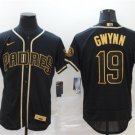 Activewear Baseball Uniform 19 Tony Gwynn Jerseys Black Golded Edition Elite Shirt