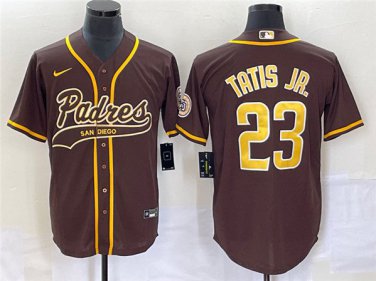 Activewear Baseball Uniform 23 Fernando Tatis Jr. Jerseys Brown CoolBase Shirt