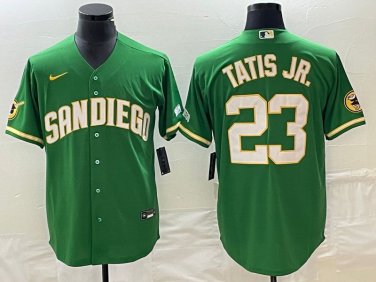 Activewear Baseball Uniform 23 Fernando Tatis Jr. Jerseys Green CoolBase Shirt
