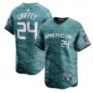 Activewear Baseball Uniform 24 Ken Griffey Jerseys Teal 2023 All-Star Game Shirt